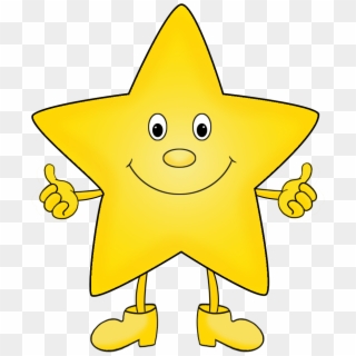 Animated Shining Star Png - Star Cartoon Transparent Background, Png Download