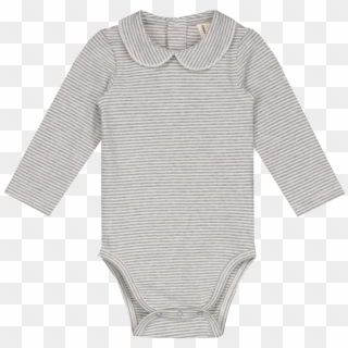 Gray Label Baby Onesie With Collar Striped - Pattern, HD Png Download