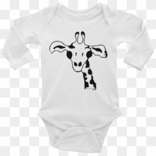 Cute Giraffe Baby Onesie, Infant Long Sleeve Bodysuit, - Goat, HD Png Download