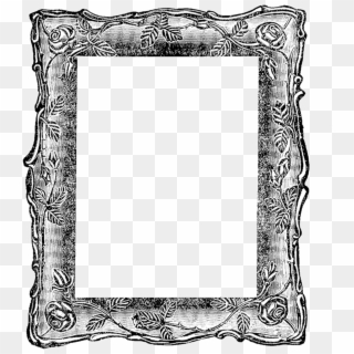Vintage Square Mirror Frame Clipart , Png Download - Picture Frame, Transparent Png