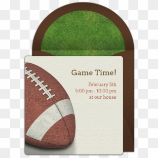 Football Laces Online Invitation - Touch Football (american), HD Png Download