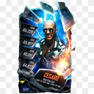 Cesaro S5 24 Shattered - Wwe Supercard Rey Mysterio, HD Png Download