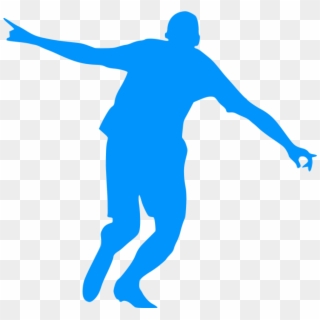 This Free Icons Png Design Of Silhouette Football 32 - Footballer Clipart Blue, Transparent Png