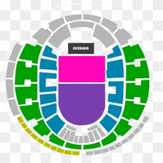 Mapa Ozuna Movistar Arena - Movistar Arena Ed Sheeran, HD Png Download