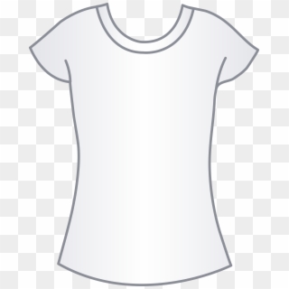 Womens White T Shirt Template, HD Png Download