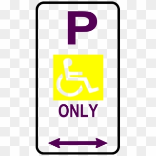 Sign Disabled Parking - Disabled Parking Sign, HD Png Download