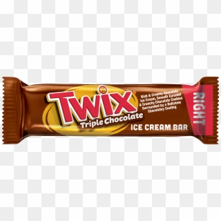Twix Triple Chocolate Ice Cream Right Side - Twix, HD Png Download