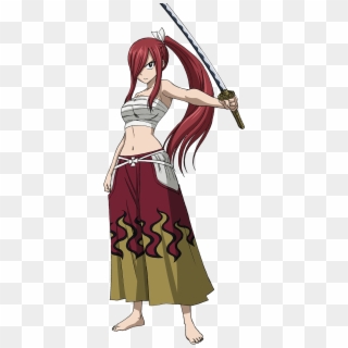 Erza Scarlet/anime Gallery - Fairy Tail Erza Samurai, HD Png Download