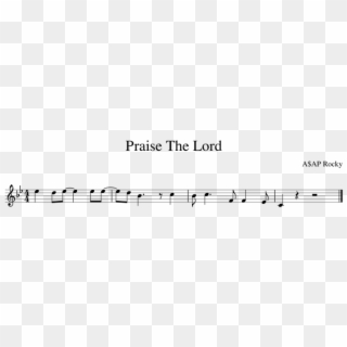 Praise The Lord - Asap Rocky Praise The Lord Flute Notes, HD Png Download