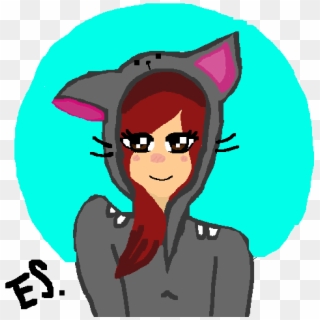 My Oc In A Cat Suit @catcandraw By Erzascarlet - Cartoon, HD Png Download