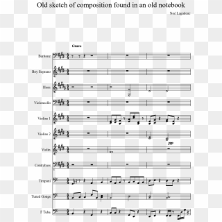 Old Sketch Of Composition Found In An Old Notebook - Soul Eater Op 1 Guitar Tab, HD Png Download