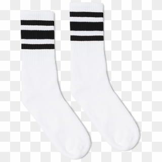 Gc52 White Blk - Sock, HD Png Download
