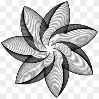 Geometry Flower Line Drawing Petal - Slushii Never Let You Go Mp3, HD Png Download