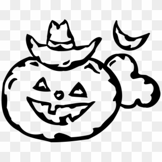 Vector Illustration Of Halloween Pumpkin Carved Jack, HD Png Download