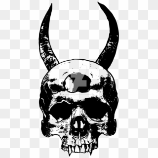 Satan Drawing Skull, HD Png Download