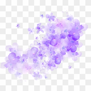 Free Png Download Cherry Blossom Watercolor Flower - Transparent Watercolour Flowers Purple, Png Download