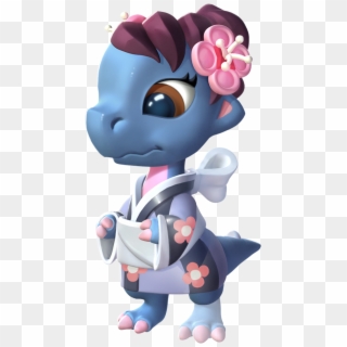 Cherry Blossom Dragon Baby - Cartoon, HD Png Download