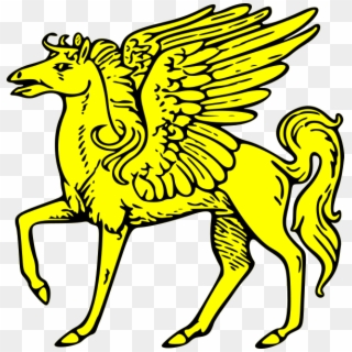 Pegasus Passant Png Images - Pegasus Coat Of Arms, Transparent Png