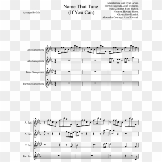 Spooky Scary Skeletons Sheet Music Alto Sax , Png Download - Prelude And Fugue In B Flat Minor, Transparent Png