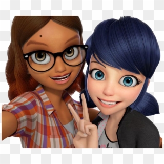 Miraculous Ladybug Season 2 Episode - Miraculous Ladybug Alya And Marinette, HD Png Download