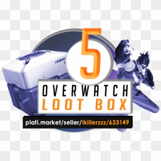 Overwatch Loot Box X5 [twitch Prime] Key - Graphic Design, HD Png Download