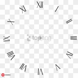 Free Png Roman Numerals Png Image With Transparent - Wall Clock, Png Download