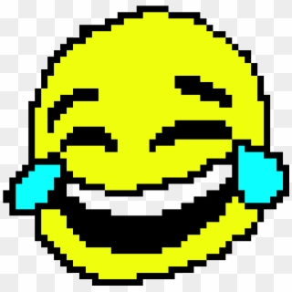 Laughing Crying Emoji Transparent Background - Laughing Crying Emoji Pixel Art, HD Png Download
