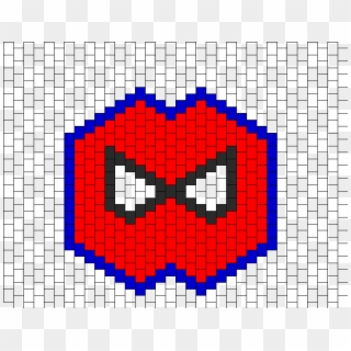 Spiderman Mask Bead Pattern - Kandi Mask Patterns Easy, HD Png Download
