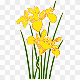 Computer Icons Irises Flower Cartoon - Gambar Bunga Taman Png, Transparent Png