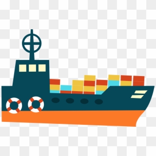 Setting Sail On The Fiscal Ship - Transparent Container Ship Clipart, HD Png Download