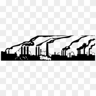 Factory Graphic - Black And White Pollution Clipart, HD Png Download