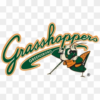 While The Minor League Baseball Team The Greensboro - Grasshoppers Baseball Logo, HD Png Download