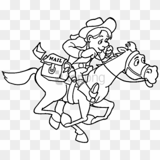 Free Png Cowboy Coloring Pages Png Image With Transparent - Cowboy Coloring Book, Png Download