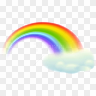 Free Png Download Rainbow Cloud Transparent Png Images - Rainbow And Cloud Clipart, Png Download