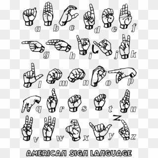 Asl Sign Language Coloring At Coloring Pages For Kids - Do You Speak In Sign Language, HD Png Download