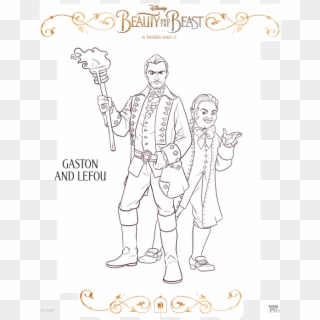 Beauty And The Beast Coloring Page- - Colouring Pages Beauty And The Beast The Movie, HD Png Download