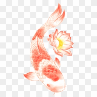 Butterfly Koi Nelumbo Nucifera Lotus Symbol Tattoo - Lotus Tattoo Designs, HD Png Download
