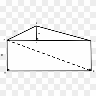 Start By Using The Pythagorean Theorem To Find The - Triangle, HD Png Download
