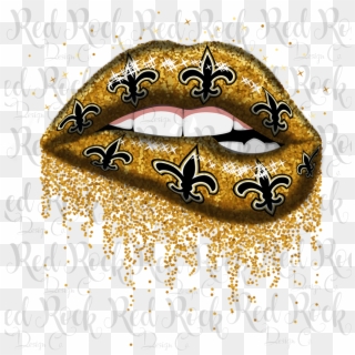 New Orleans Saints Lips - New Orleans Saints Lips Svg, HD Png Download