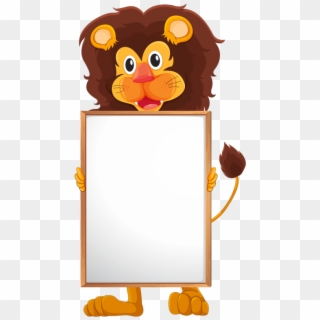 Фотки Cute Frames, Borders And Frames, Name Tags, Paper - Cartoon Border Lion Frames, HD Png Download