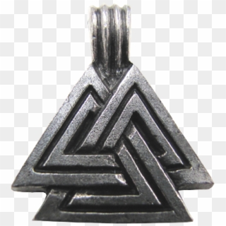 Large Valknut, Symbol Of Odin Necklace - Valknut Necklace, HD Png Download