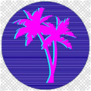 Vaporwave Palm Tree Clipart Vaporwave Palm Trees Clip, HD Png Download