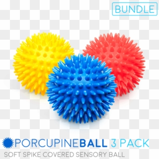 Porcupine Massage Ball 3 Pack - Myofascial Release, HD Png Download
