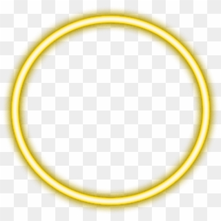 #yellow #neon #circle #border #png #freetoedit - Body Jewelry, Transparent Png