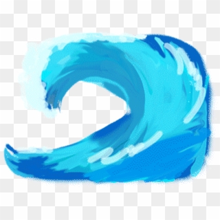 Riding That Blue Wave - Painting, HD Png Download