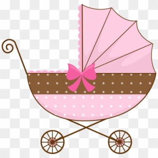 Watermelon Baby Carriage Template - Pink Baby Stroller Clipart, HD Png Download