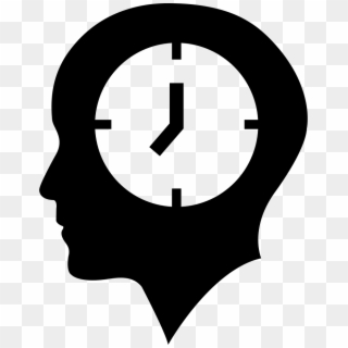 Bald Head Png - Head With Clock Icon, Transparent Png