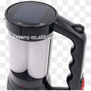 Handheld Plastic Abs Tube Led Camping Searchlight,solar - Coffee Percolator, HD Png Download