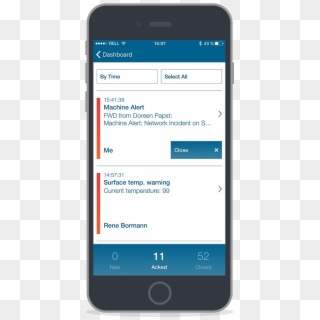 Scom Alert Notifications Via Mobile App - Incident Dashboard Mobile App, HD Png Download