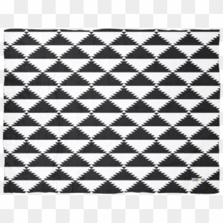 Aztec Pattern Triangle, Black White Blanket, 3 Sizes - Cushion, HD Png Download